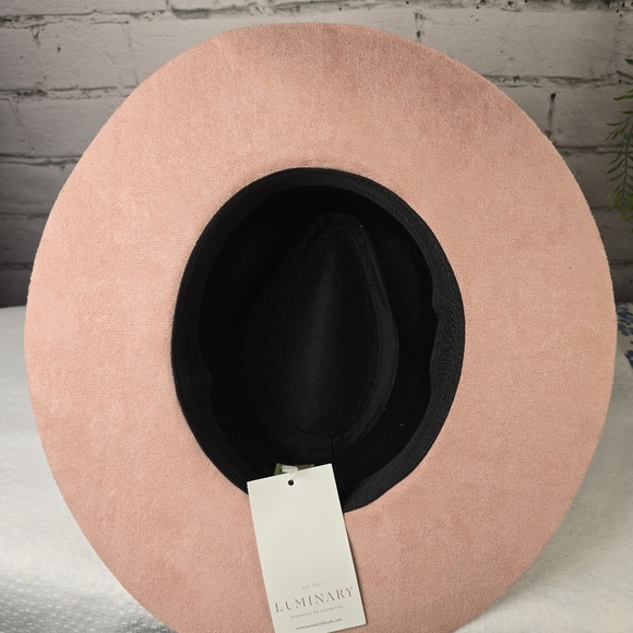 Luminary Suede Two Toned Pink Cowboy Style Hat Womens Nwt - Picture 7 of 9